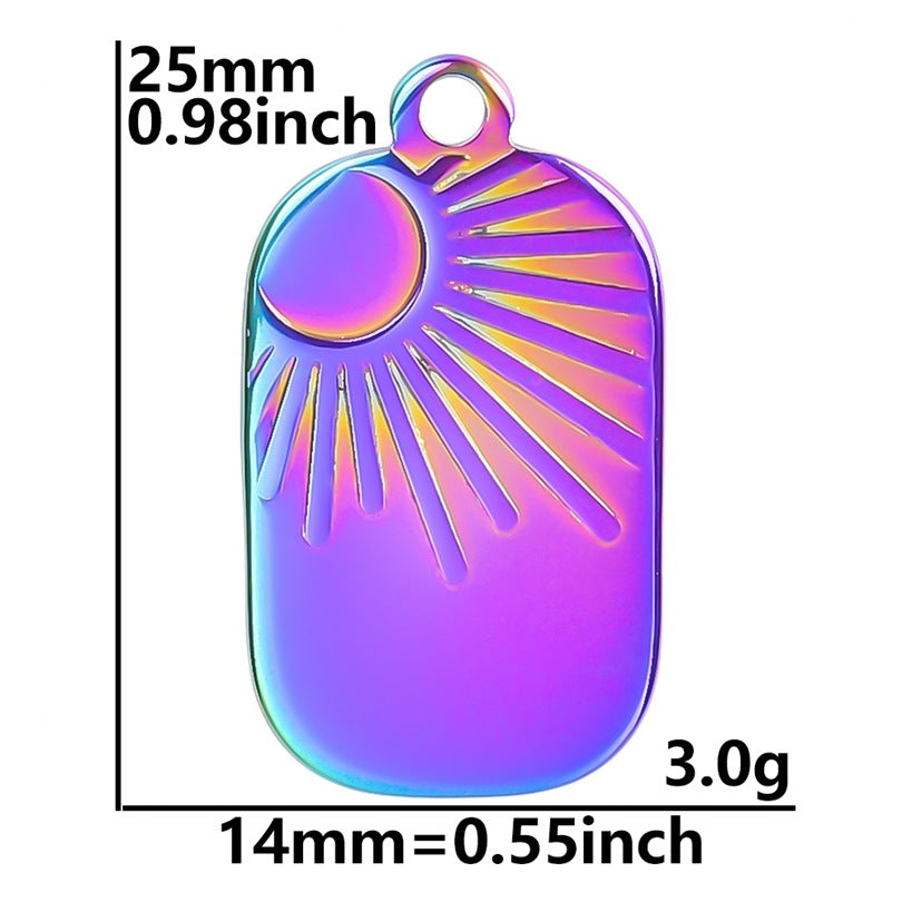 Sun Tag Wind Ornament Accessories Colorful Pendants