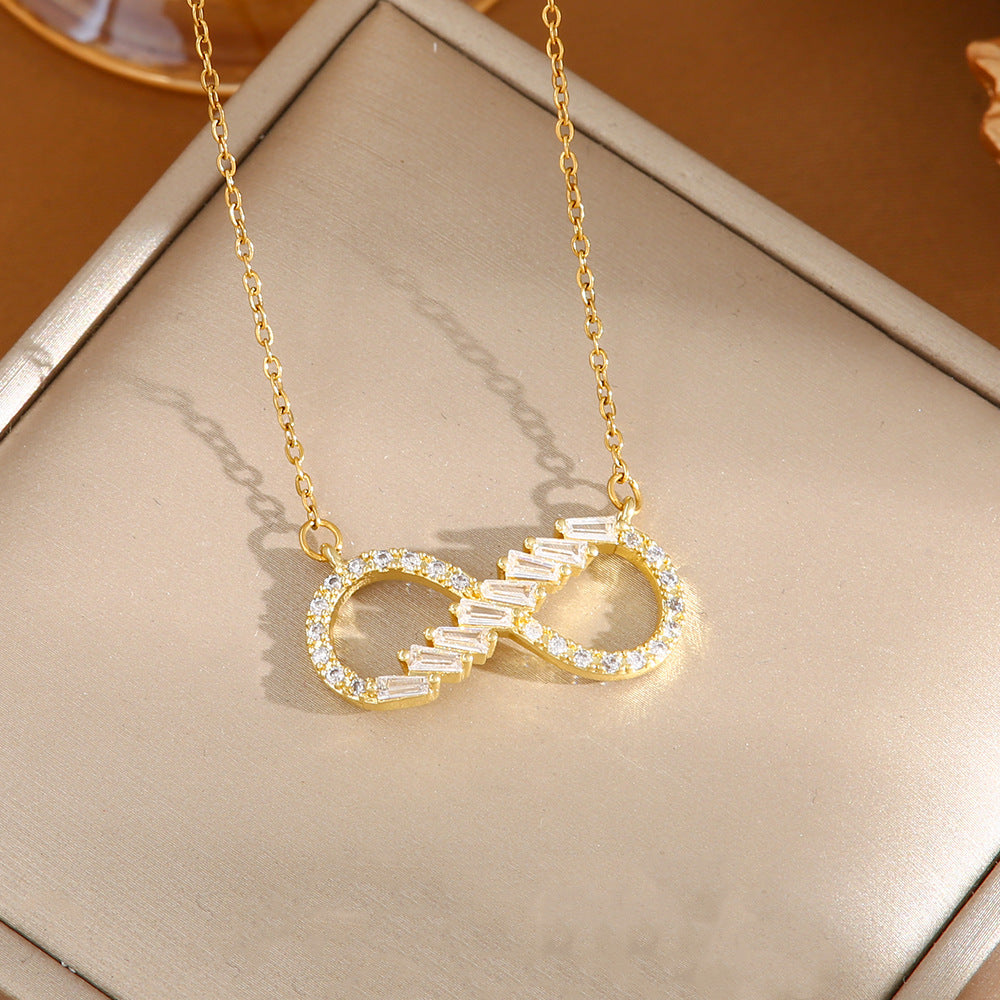 Women's Titanium Steel No Fading High-grade Design Necklaces
