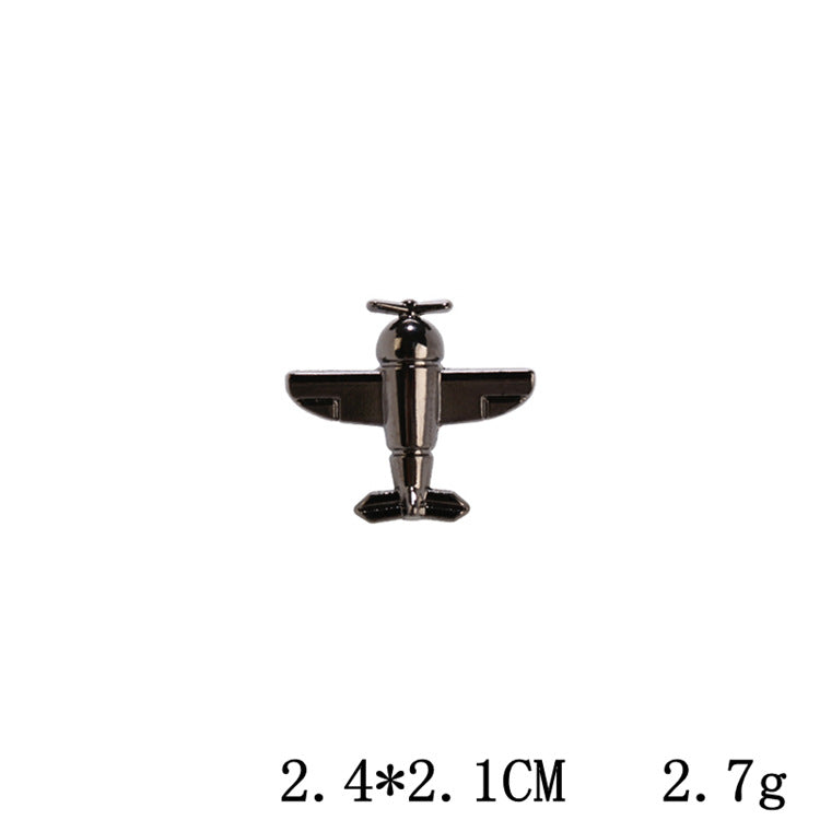 Men's Engine Brooch Shirt Collar Corner Pin Brooches
