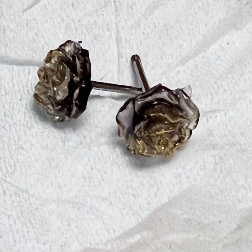 Color Titanium Steel Screw Buckle Piercing Lady Stud Earrings