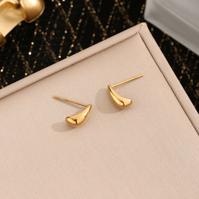 Water Drops Female Light Luxury Minority Earrings