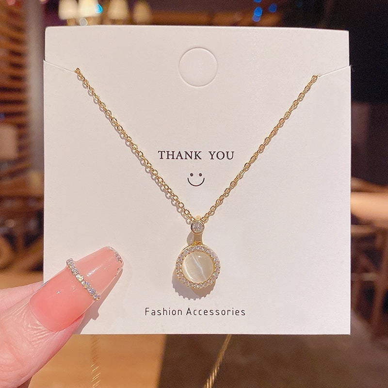 Women's Summer Fashion Heart For Design Simple Light Luxury Cold Style Necklaces