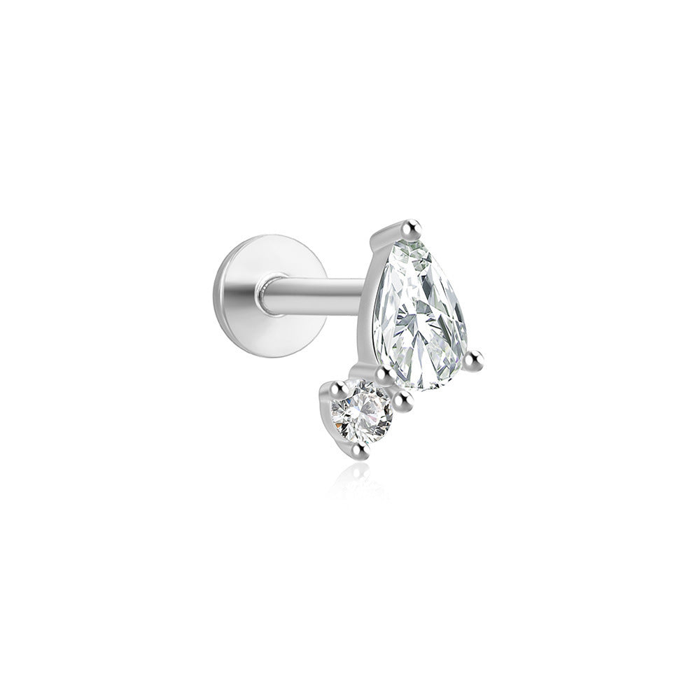 Women's Stars Fashion Flat Head Piercing Thread Ear Earrings