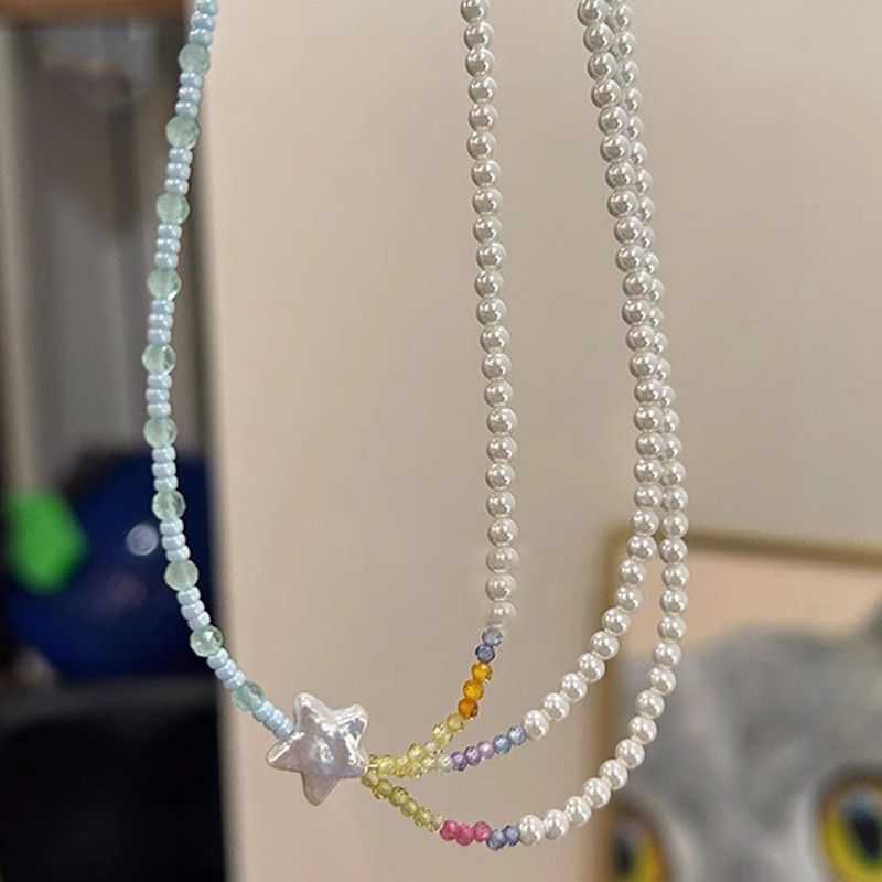 Pearls Female Special Interest Light Luxury Advanced Clavicle Chain Necklaces