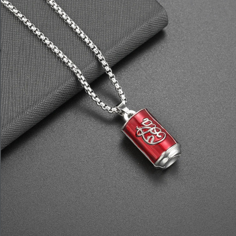 Men's Hop Trendy Cool Letter Korean Style Sweater Chain Necklace