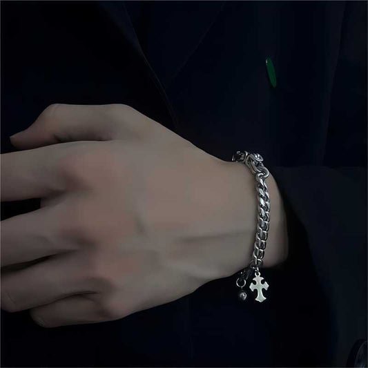 Men's Trendy Couple Hand Retro Hip Hop Bracelet
