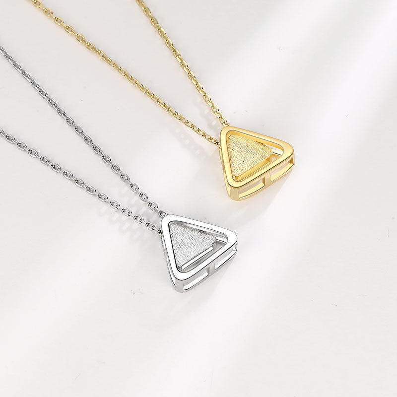 Wear Light Luxury Triangle Female Simple Cold Style Elegant Necklaces