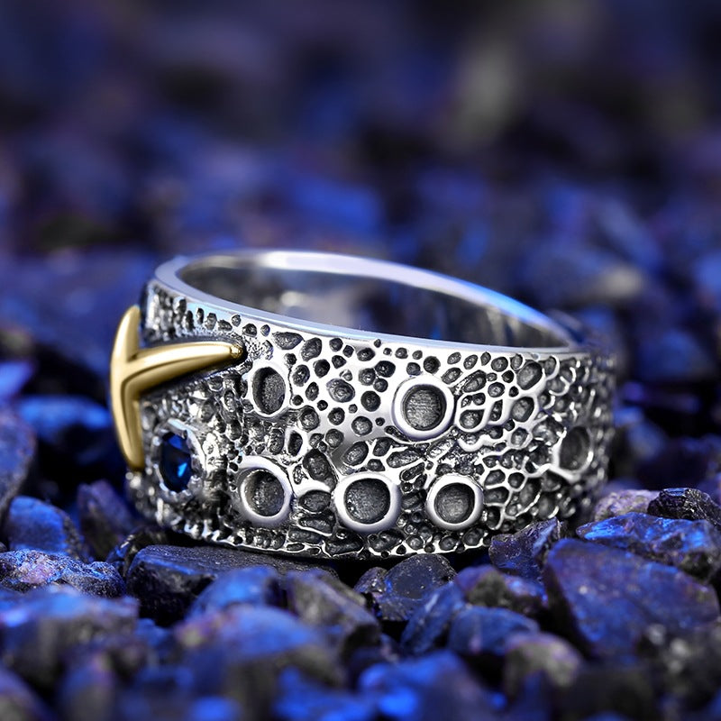 Men's Starry Sky Mango Single Domineering Fashion Fashionmonger Personality Retro With Rings