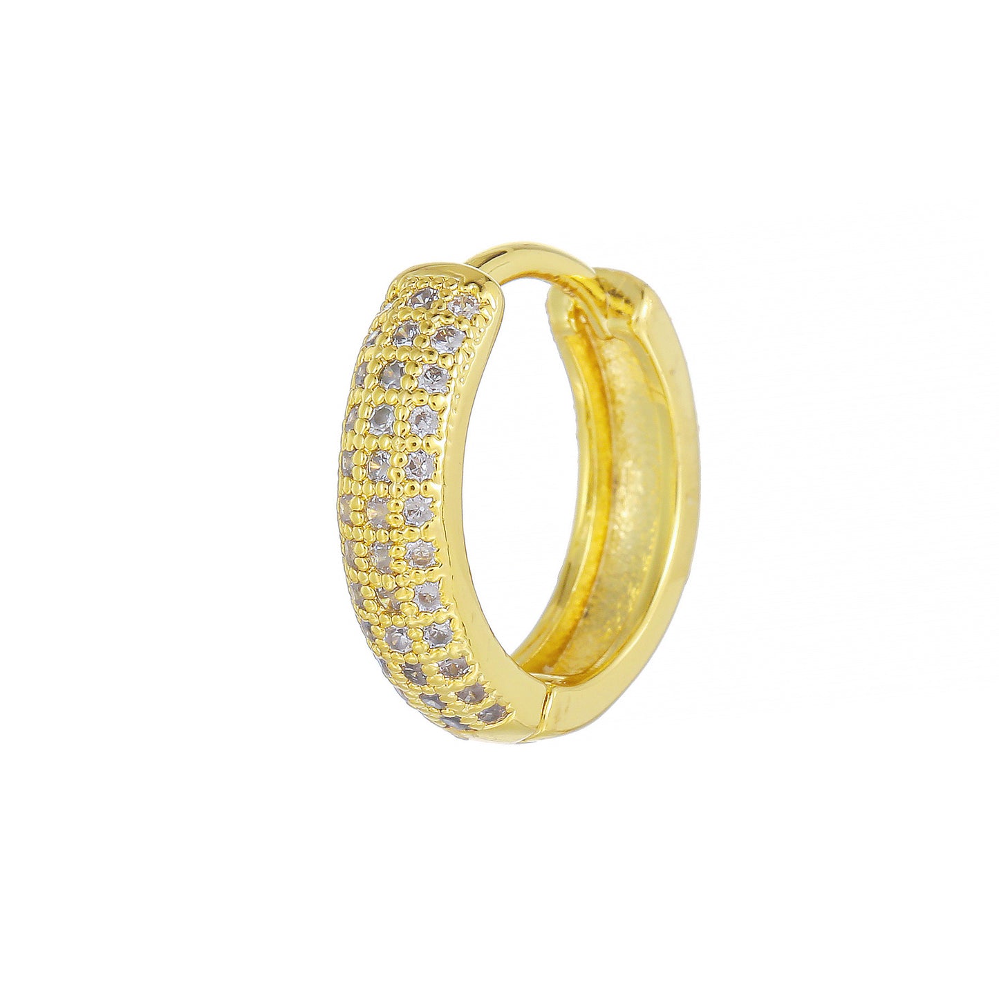 Inlaid Zircon Gold Color Protection Personality Ear Buckle