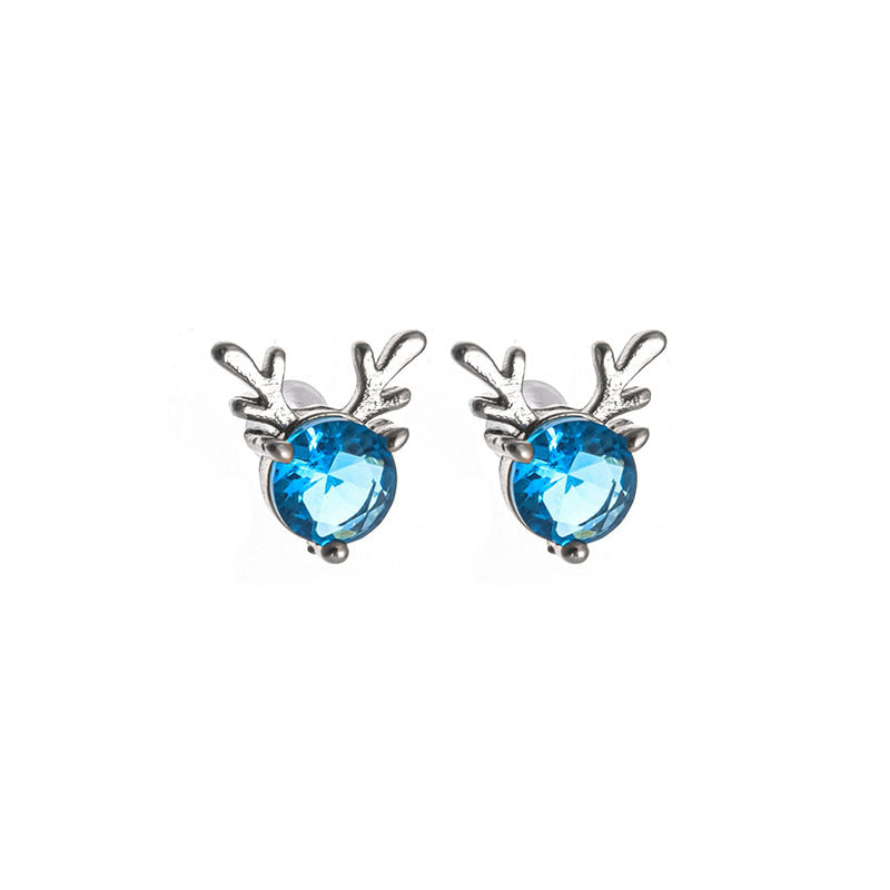 Has Your Ear Sweet Mori Simple Little Dear Antlers Deer Stud Earrings
