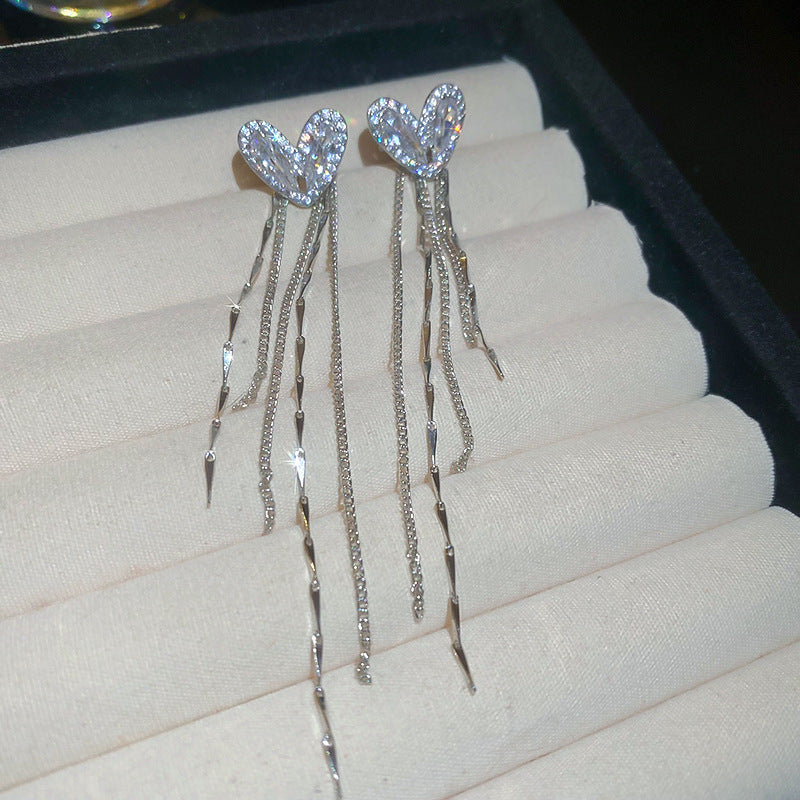 Tassel Ear Clip Vintage Court Style Rings