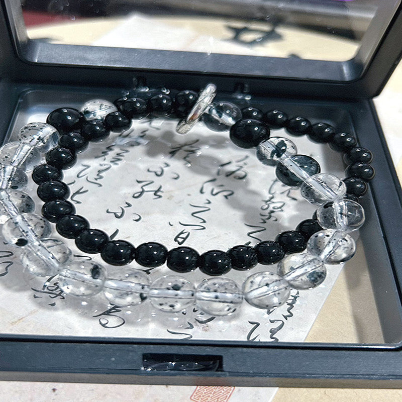 Chinese Style Peace Buckle Niche Beaded Good-looking Bracelet