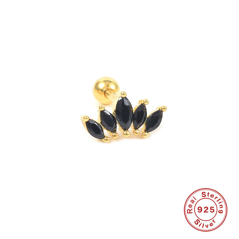 Sier Single Crown Ear Bone Best-selling Earrings