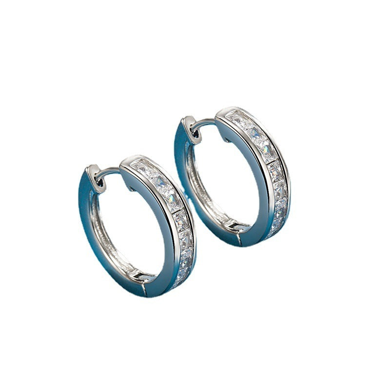 Women's Fairy Zircon Circle Clip Simple Beautiful Niche Ear Buckle