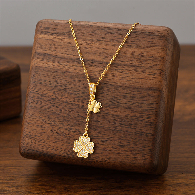 Titanium Steel Female Niche Simple Temperament Clavicle Pendants