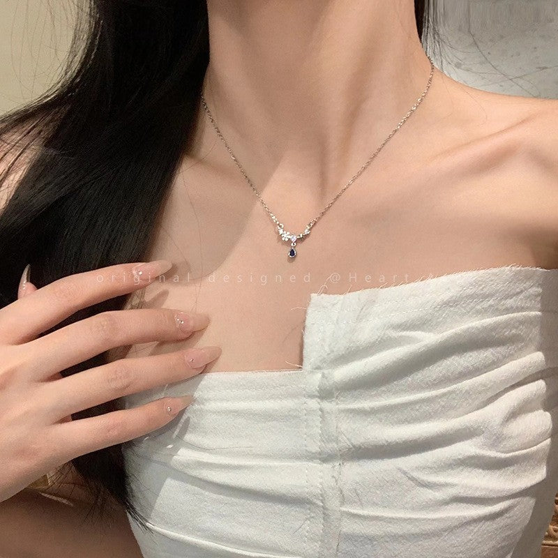 Women's Beads Bow Sweet Elegance Summer Fresh Niche Clavicle Necklaces