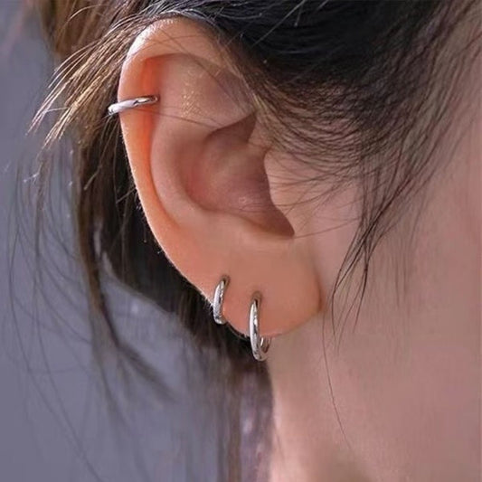 Women's Clip Simple Niche High Sense Fashion Personality Stainless Ear Buckle