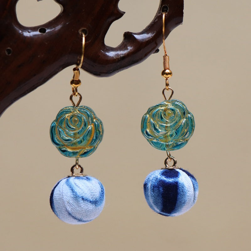 Style Chinese Traditional Cheongsam Vintage Senior Earrings