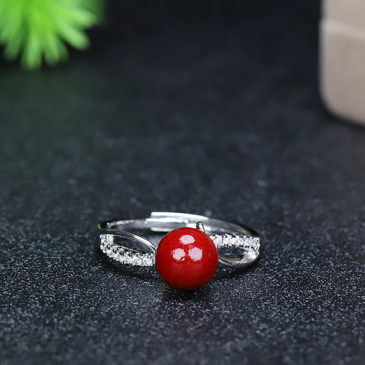Gold Sand Inlaid Full Diamond Imitation Ring
