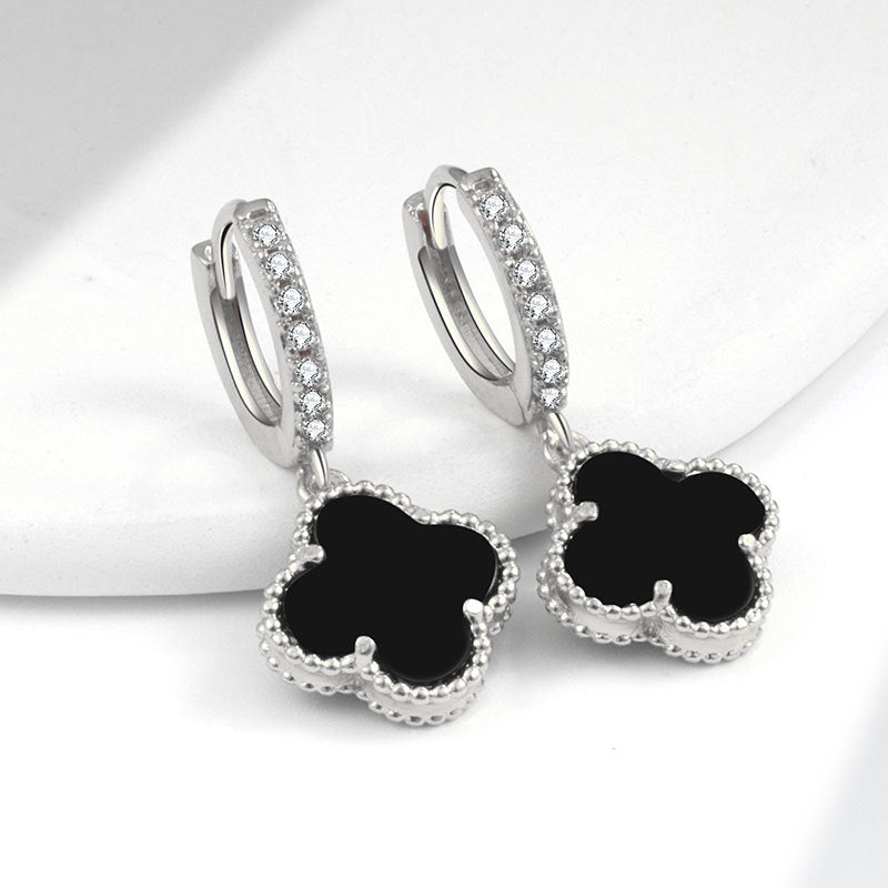 Trendy Clover Eardrop Niche Design Advanced Rings