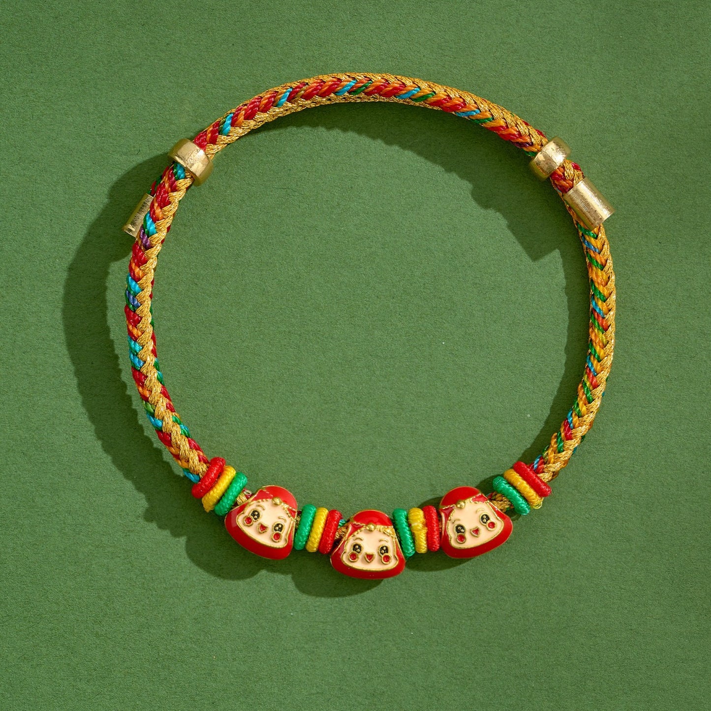 Dragon Boat Festival Colorful Rope Small Red Hand-woven Tiger Head Bracelet