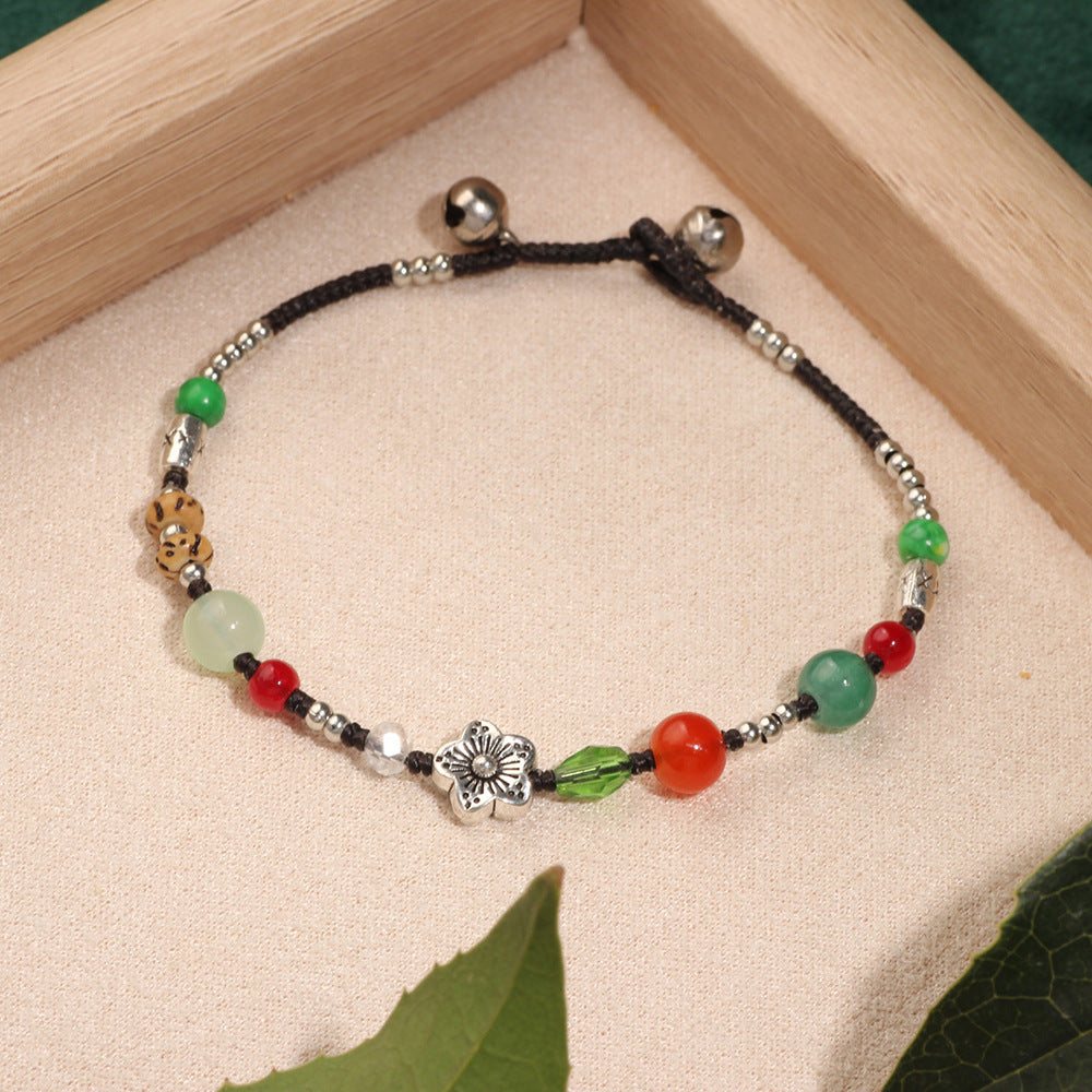 Women's Retro National Trend Versatile Artistic Woven Chinese Bracelet