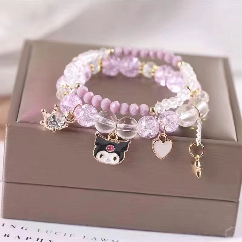 Jewelry Crystal String Beads Cartoon Couple Gift Night Bracelets