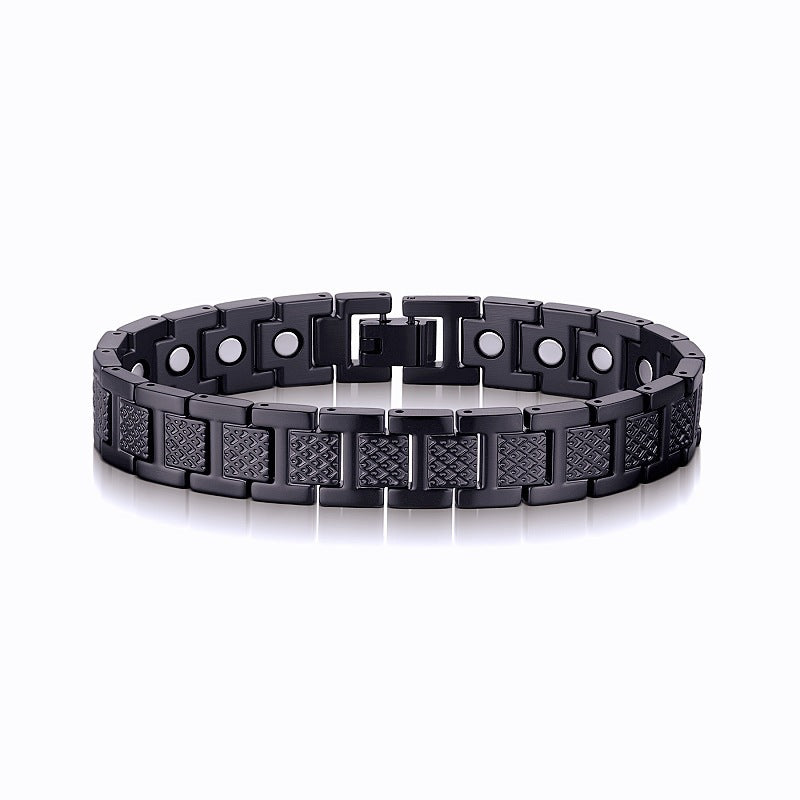 Durable Men's Adjustable Stainless Steel Crocodile Bracelet