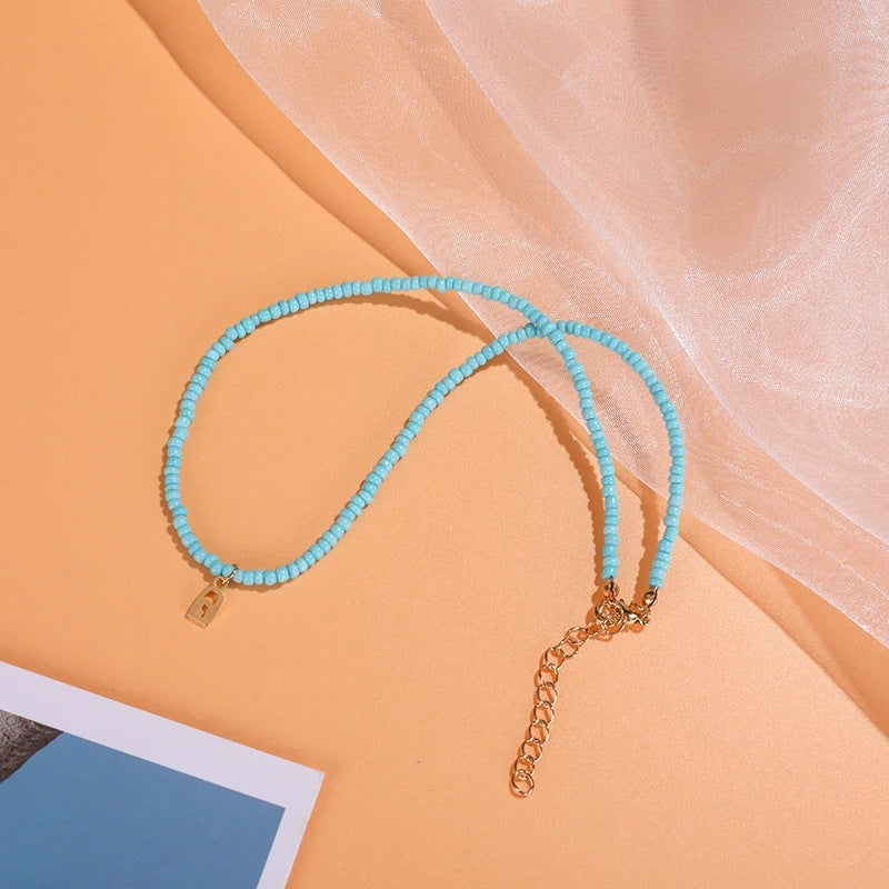 With Hearts Pink Beads High-grade Niche Affordable Luxury Style Stylish Necklace