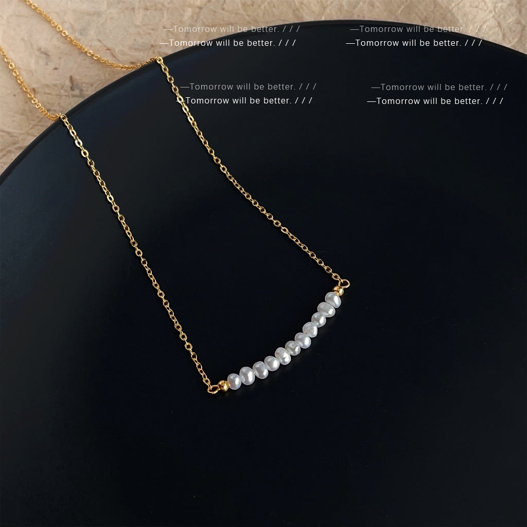 Natural Pearl Gentle Stylish Stars Zircon Necklaces