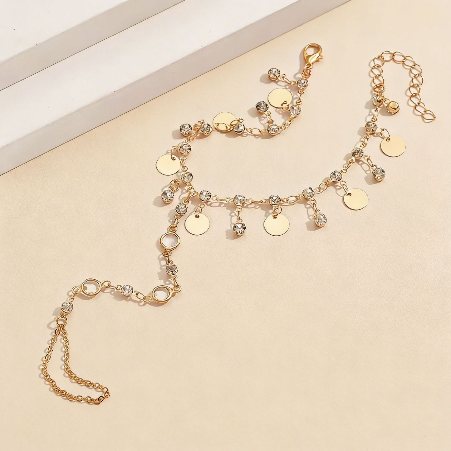 Fashion Sequin Tassel Personality Finger Chain Bracelets