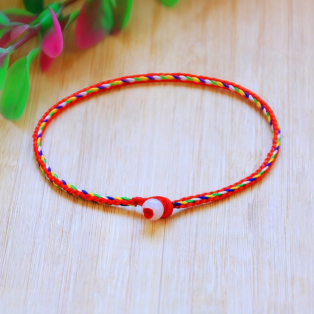 Women's & Men's Boat Festival Carrying Strap Finished Fine Colorful Ropes Rope Small Bracelet