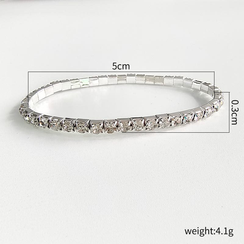 Simple Style Row Female Gang Drill Bracelets