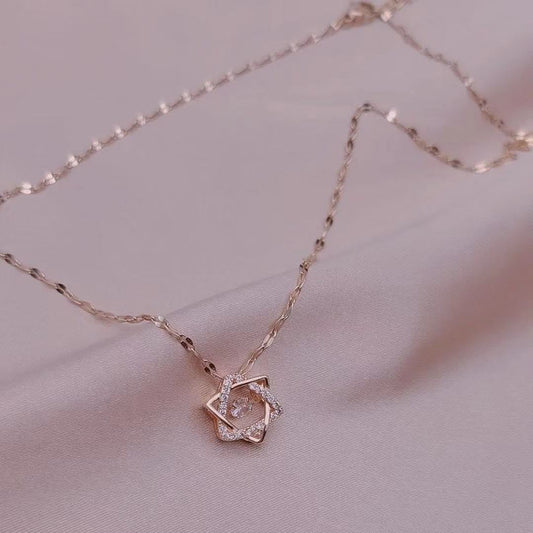 Steel Female Fashion Temperament Clavicle Chain Necklaces