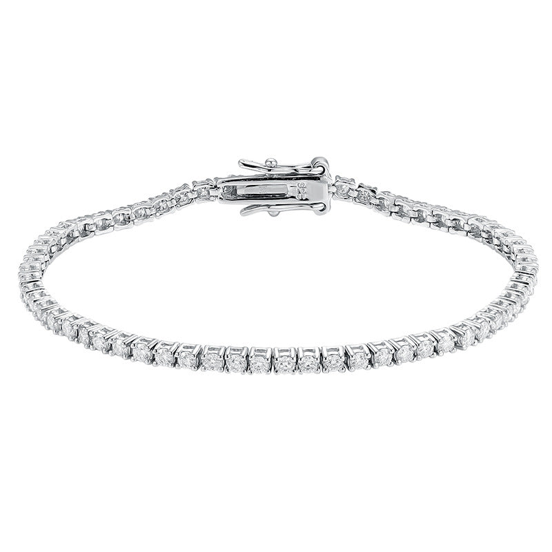 Sier Diamond Moissanite Minimalist Light Luxury Bracelets