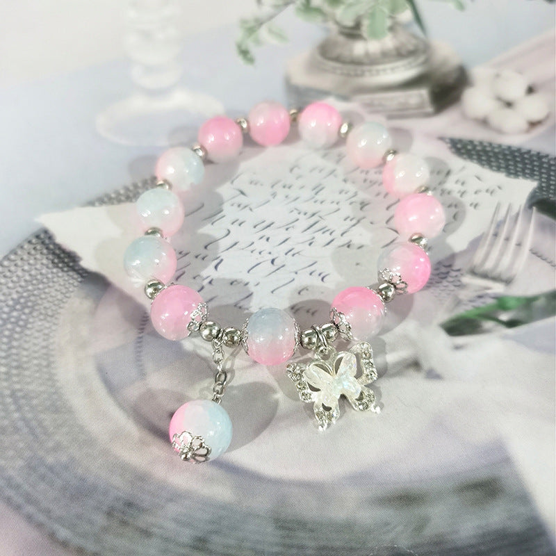Cherry Blossom Glaze Female Design High Sense Bracelet