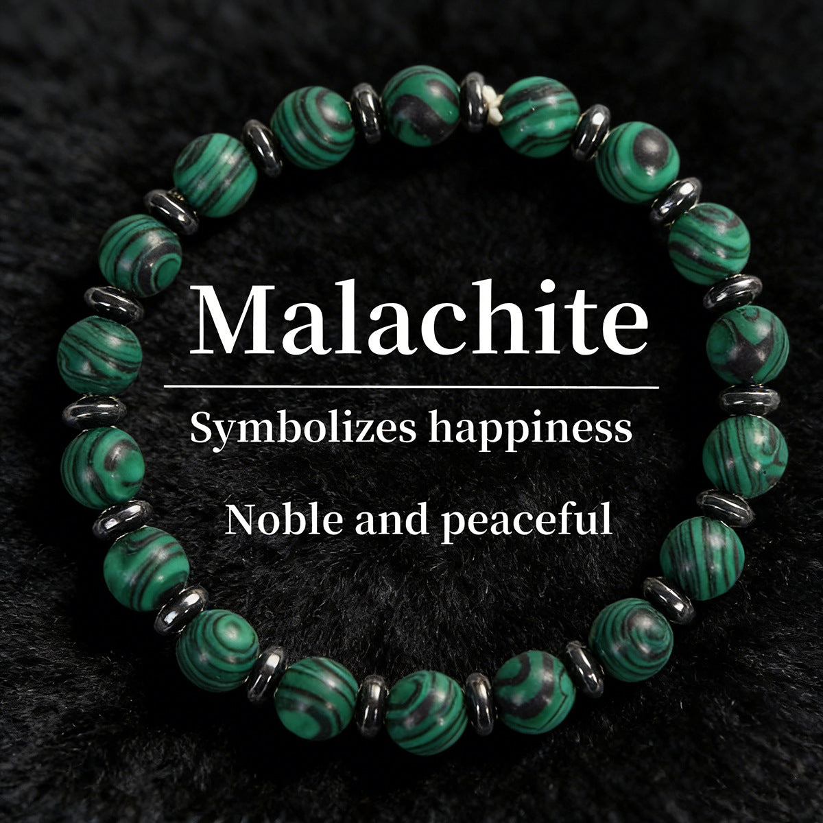 Overseas Beaded Malachite Making Filament Handmade Bracelet