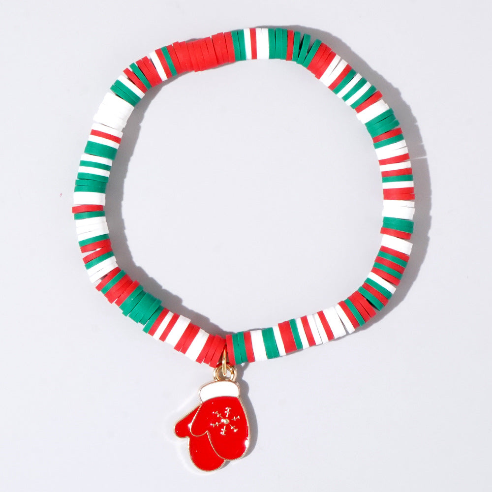 New Super Santa Christmas Polymer Clay Bracelets