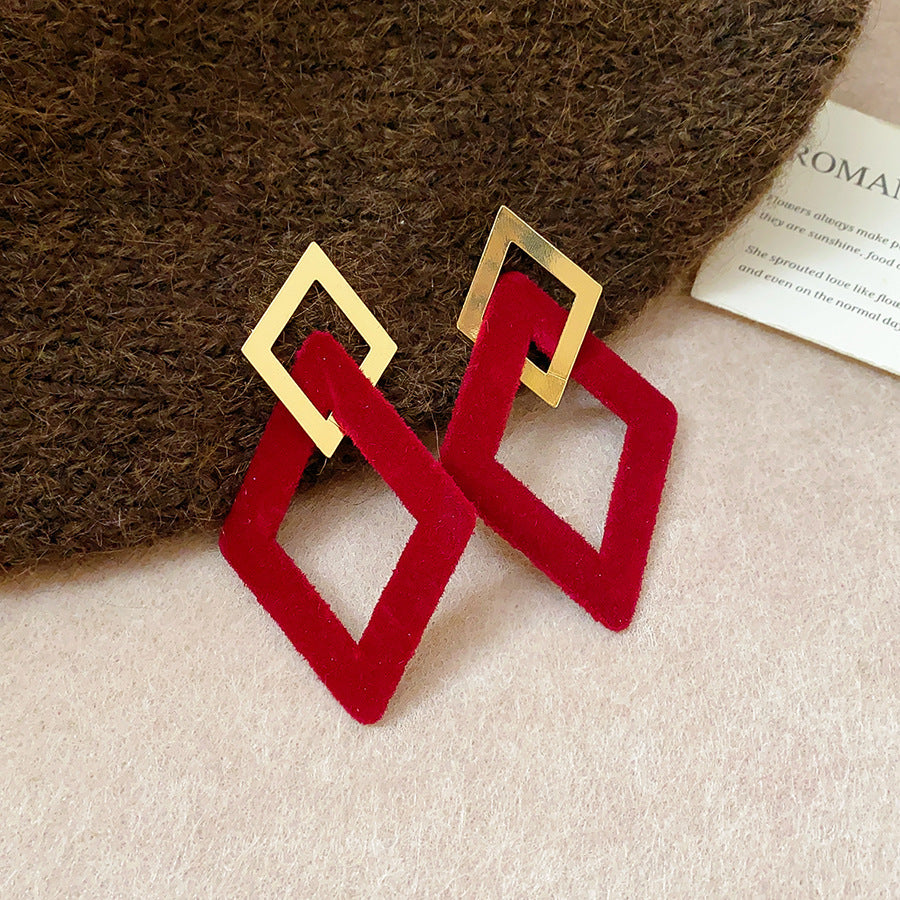 Women's Print Lovely Geometric Trendy Personality Light Luxury Earrings