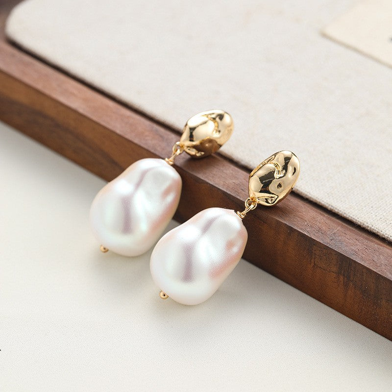 Fashion Water Drops Pearl Sweet Lady Style Earrings