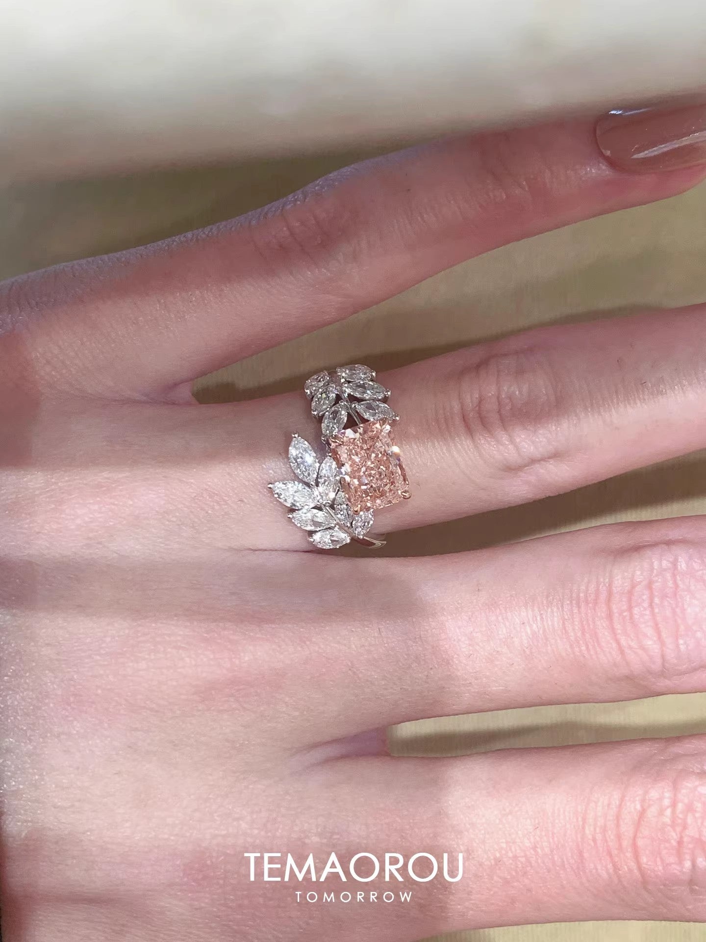 Zircon Simple Female Opening Adjustable Index Finger Light Luxury Rings