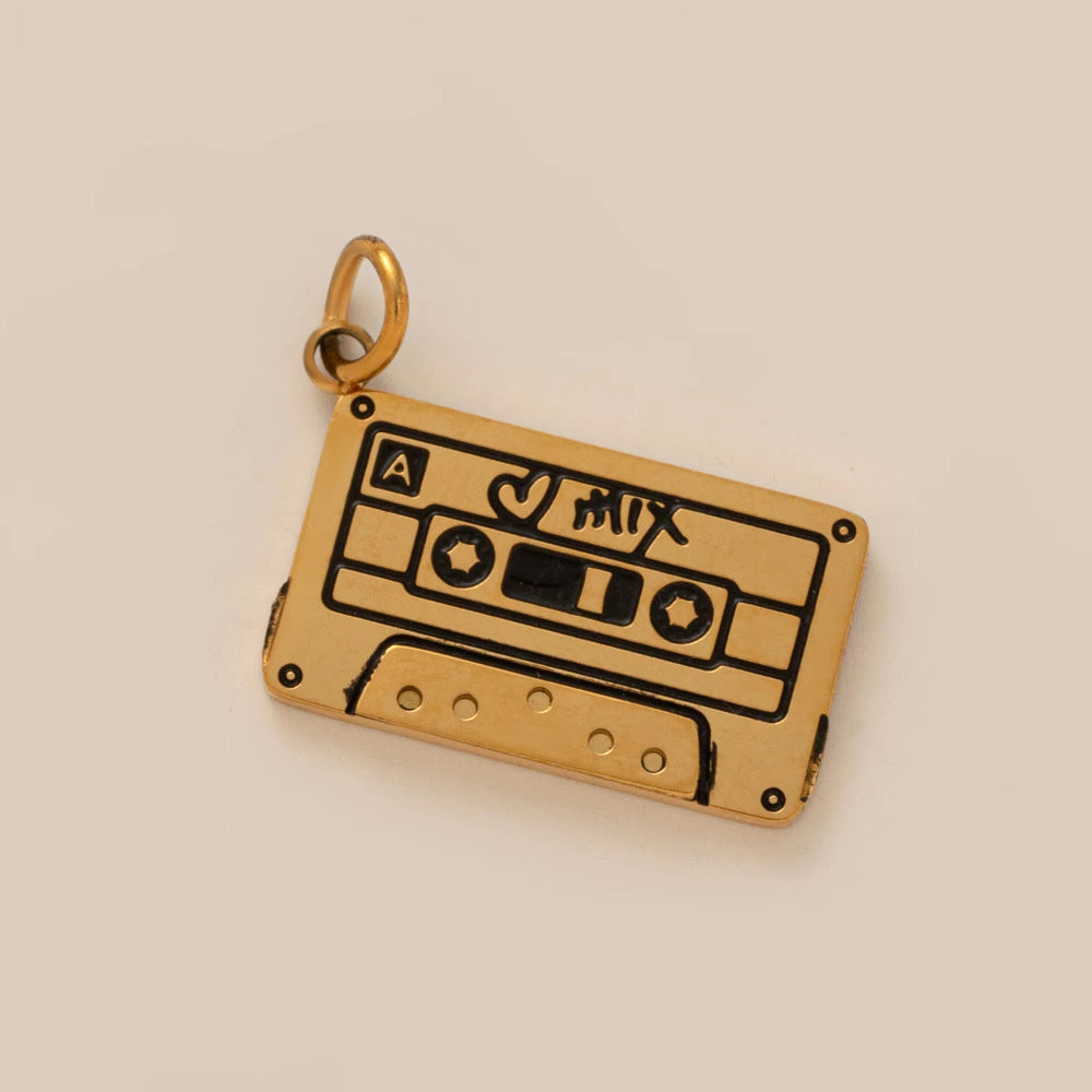 Key Tape Parts Furnace Vacuum Plating Gold Pendants