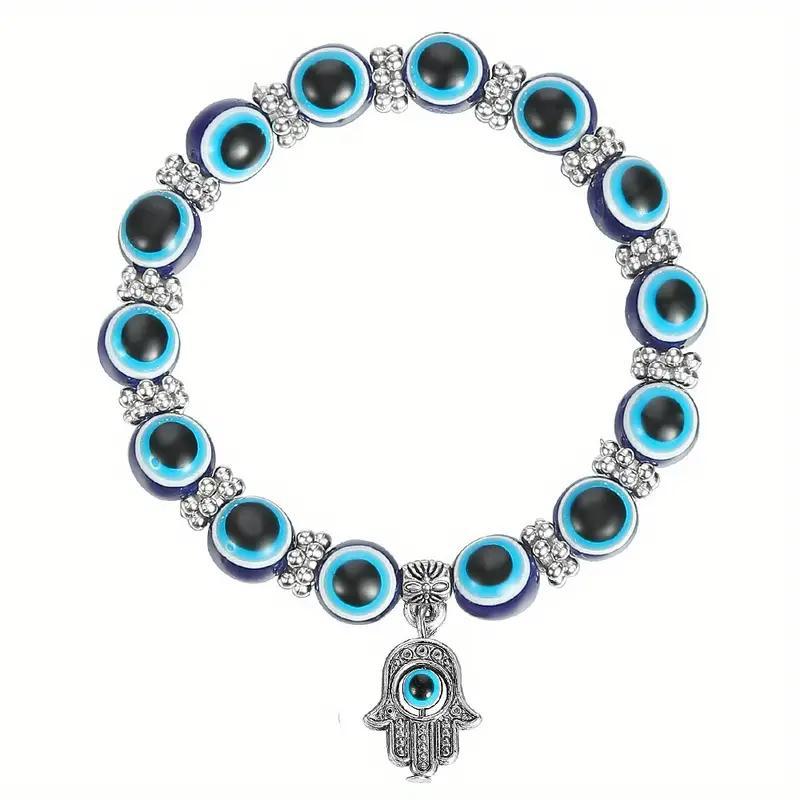 Devil's Eye Resin Round Beads Fatima Pendants