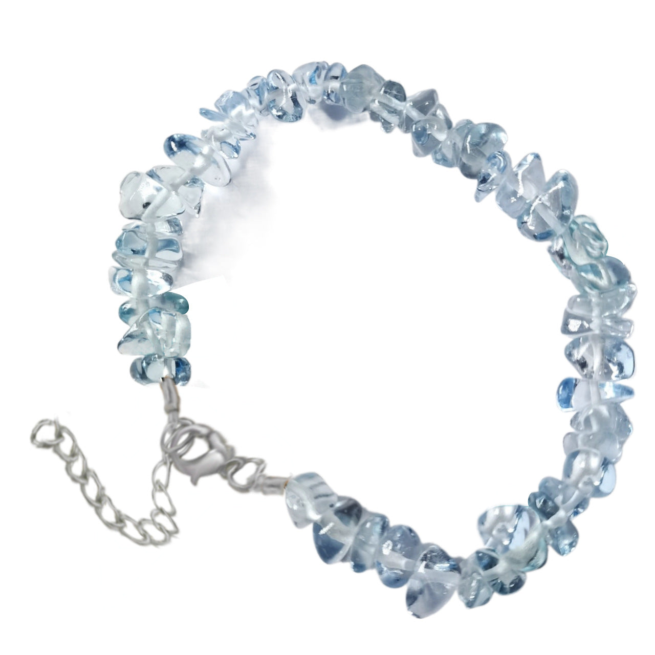 Natural Crystal Agate Gravel Irregular Stone Lobster Bracelet