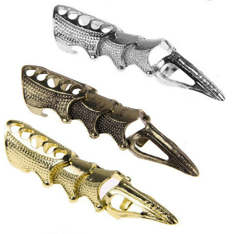 Retro Punk Cool Spire Length Knuckle Rings