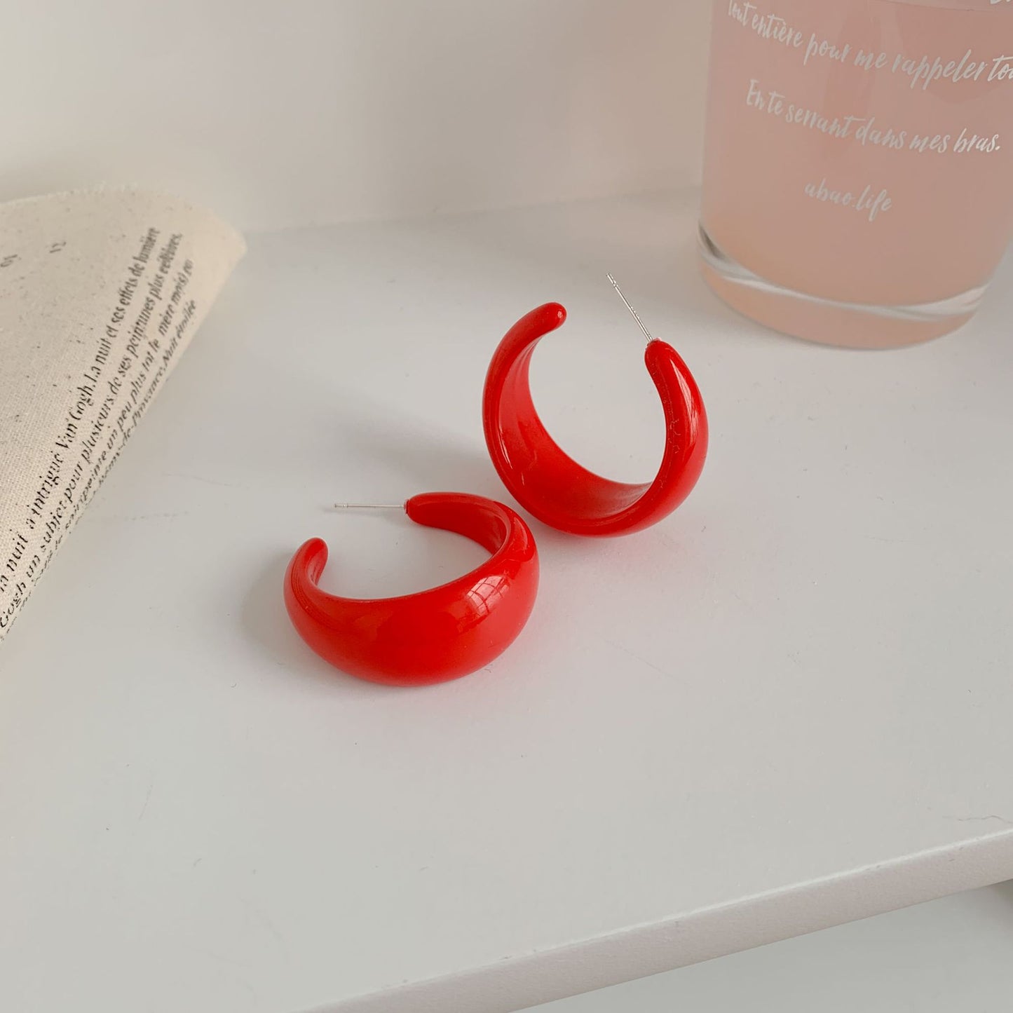 Style Shaped Female Fashion Graceful Fashionable Summer Exaggerated Earrings