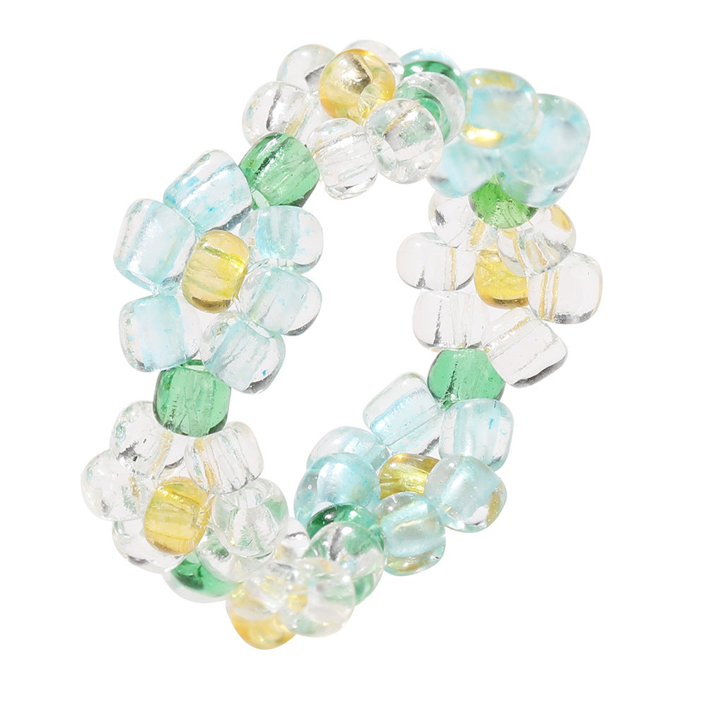 String Beads Stretch Candy Color Rice Rings