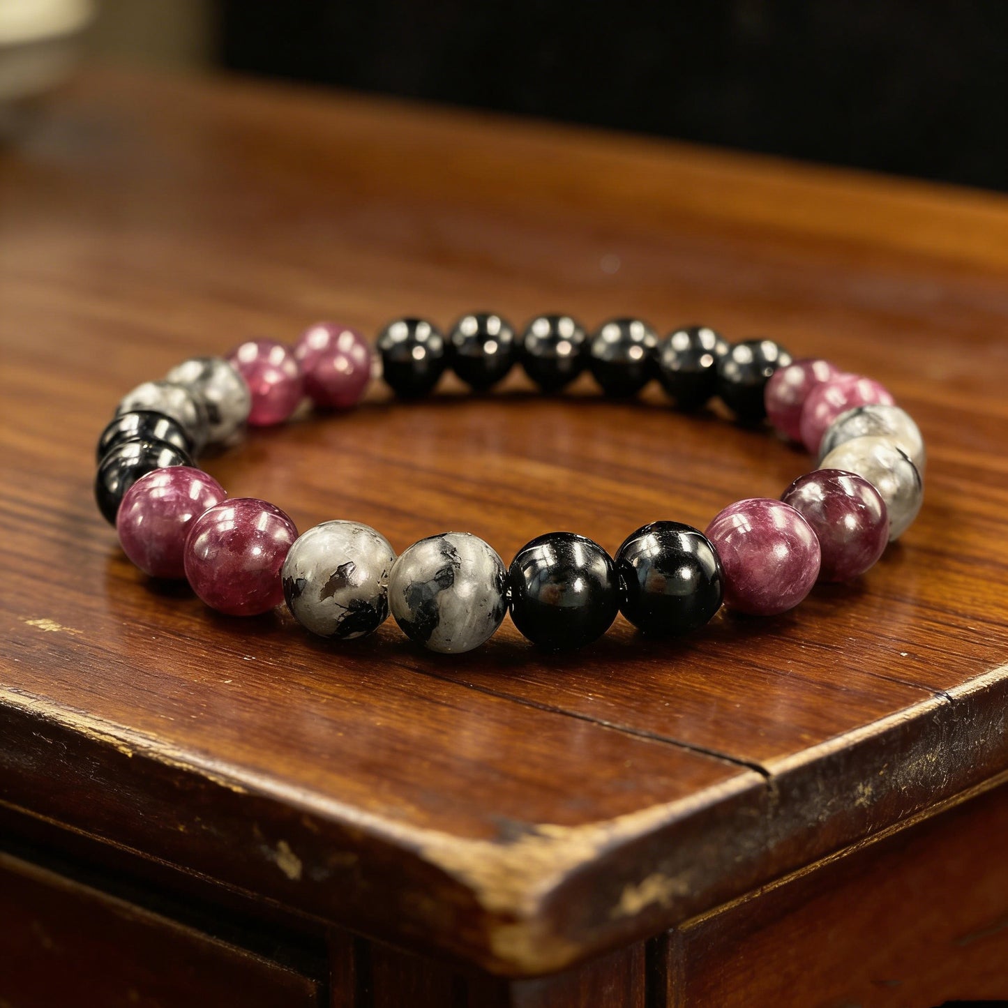 Natural Stone Crystal Garnet Flame Protection Bracelet