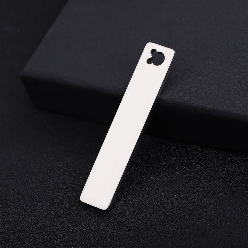 Blank Material Titanium Number Plate Accessories Pendants