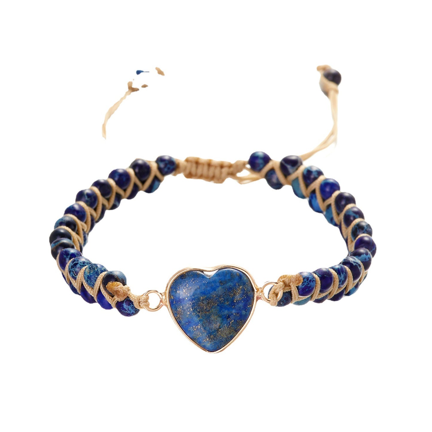 Peach Heart Emperor Stone Seven Pulse Bracelets